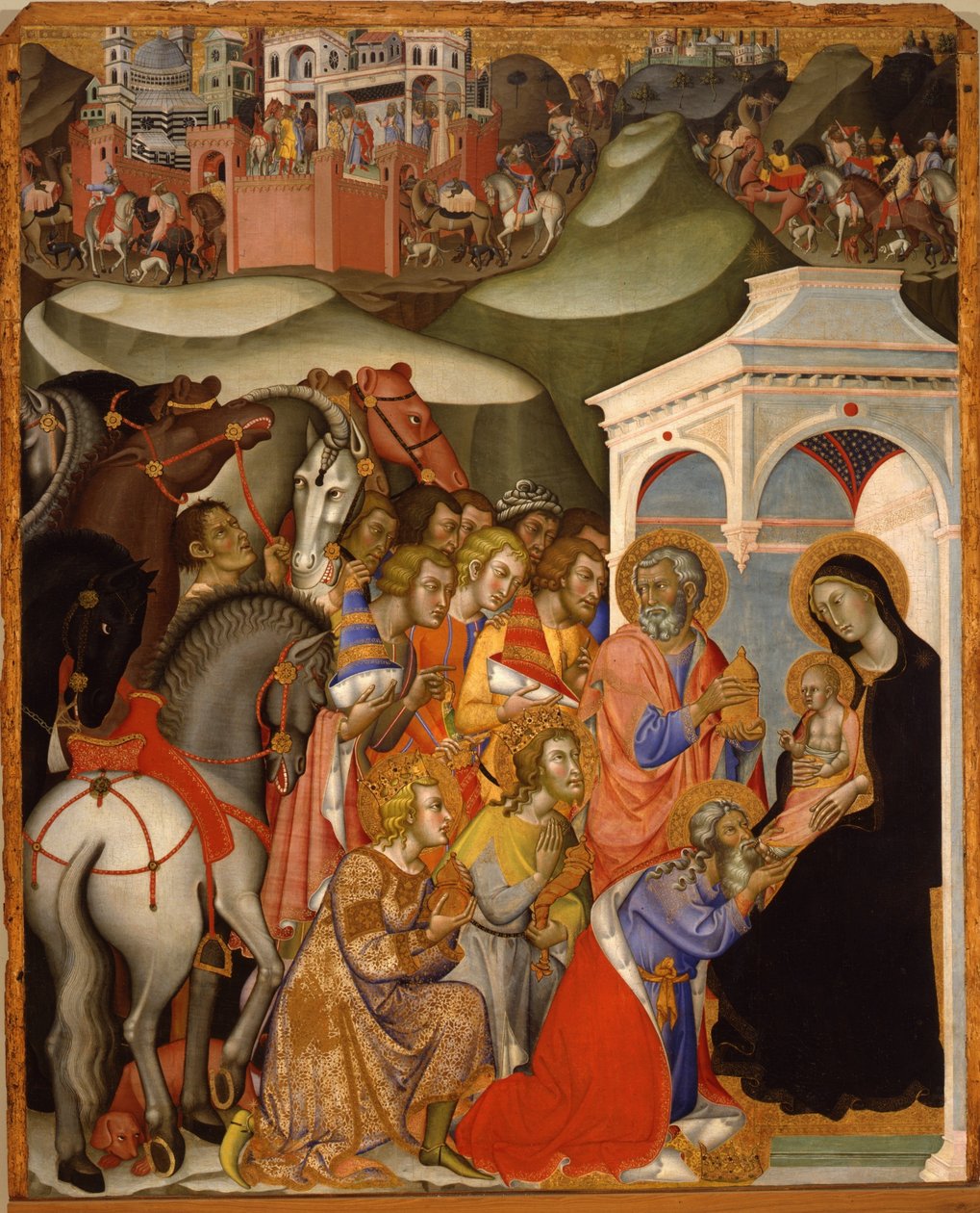 Adoración de los reyes de Bartolo di Fredi