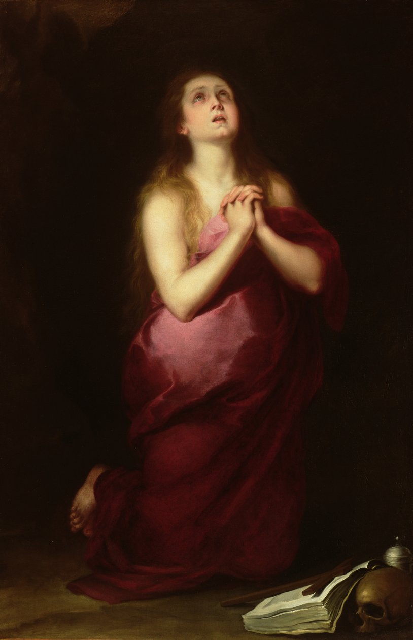 María Magdalena, 1650-55 de Bartolomé Esteban Murillo
