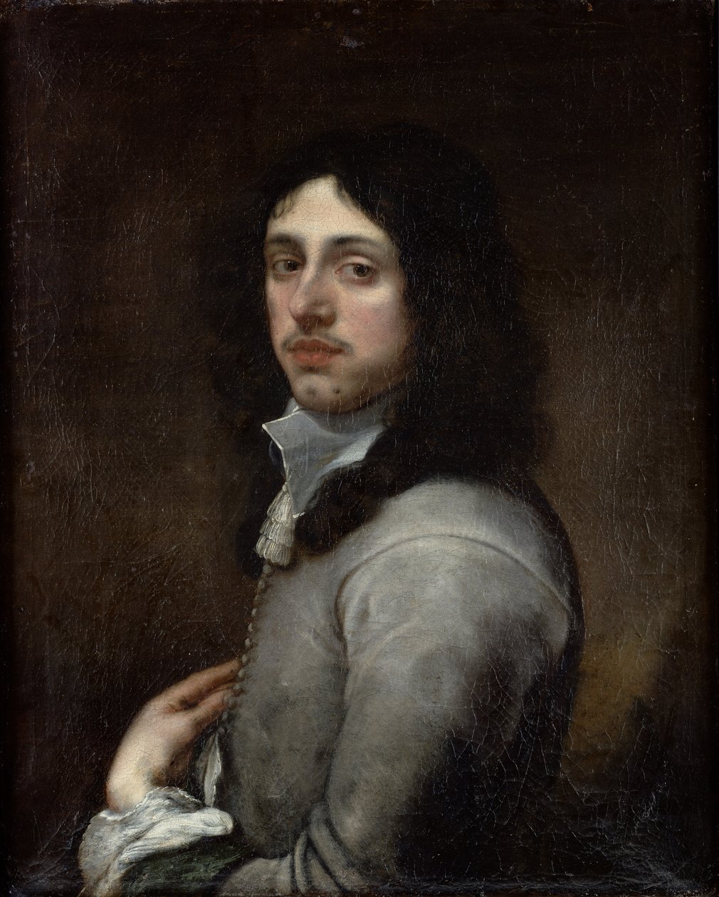 Retrato de un joven vestido de gris de Bartolomé Esteban Murillo