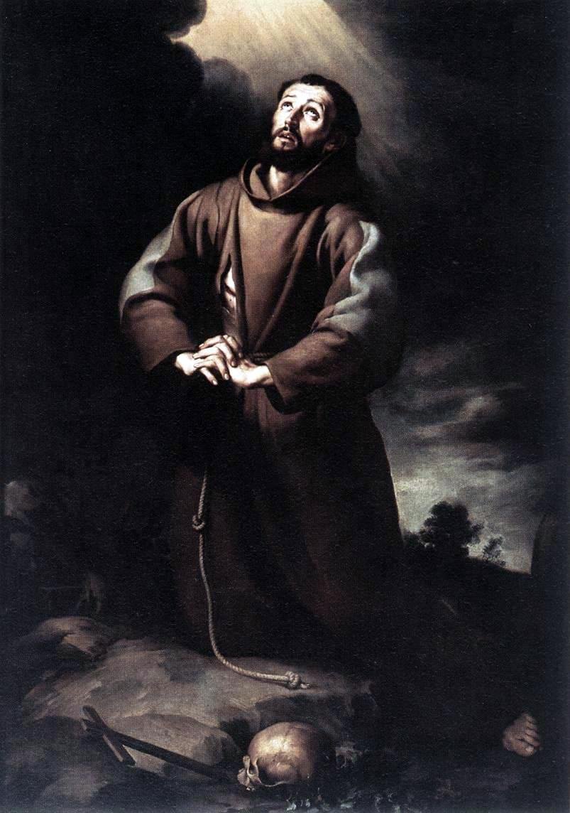 San Francisco de Asís en oración de Bartolomé Esteban Murillo
