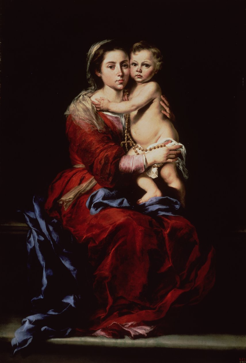 La Virgen del Rosario, c.1650 de Bartolomé Esteban Murillo