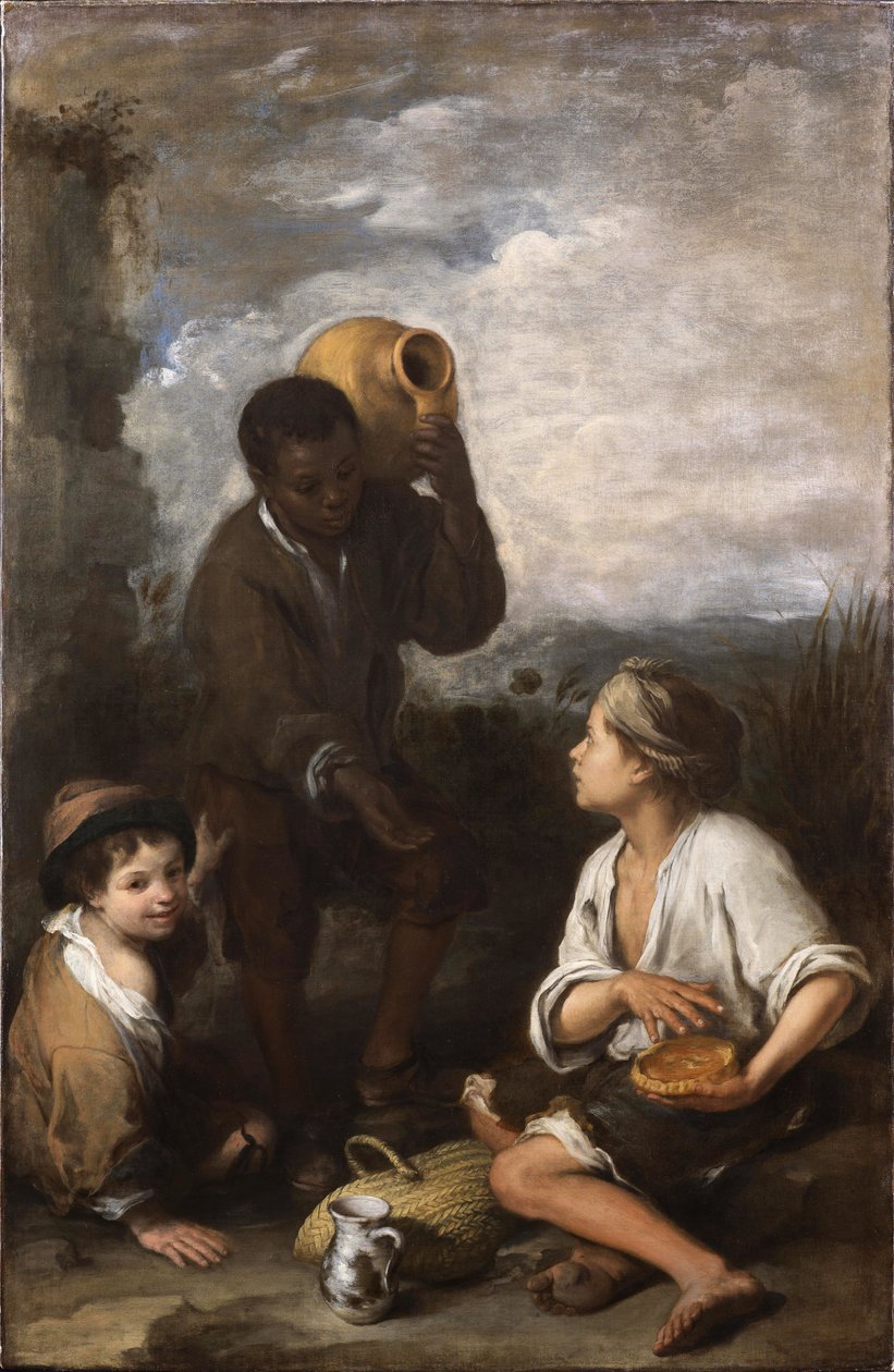 Tres muchachos de Bartolomé Esteban Murillo
