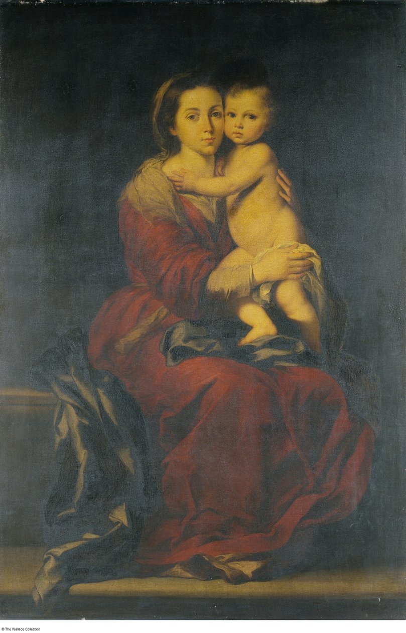 Según Bartolomé-Esteban Murillo - La Virgen con el Niño, c.1660 - c.1699 de Bartolomé Esteban Murillo