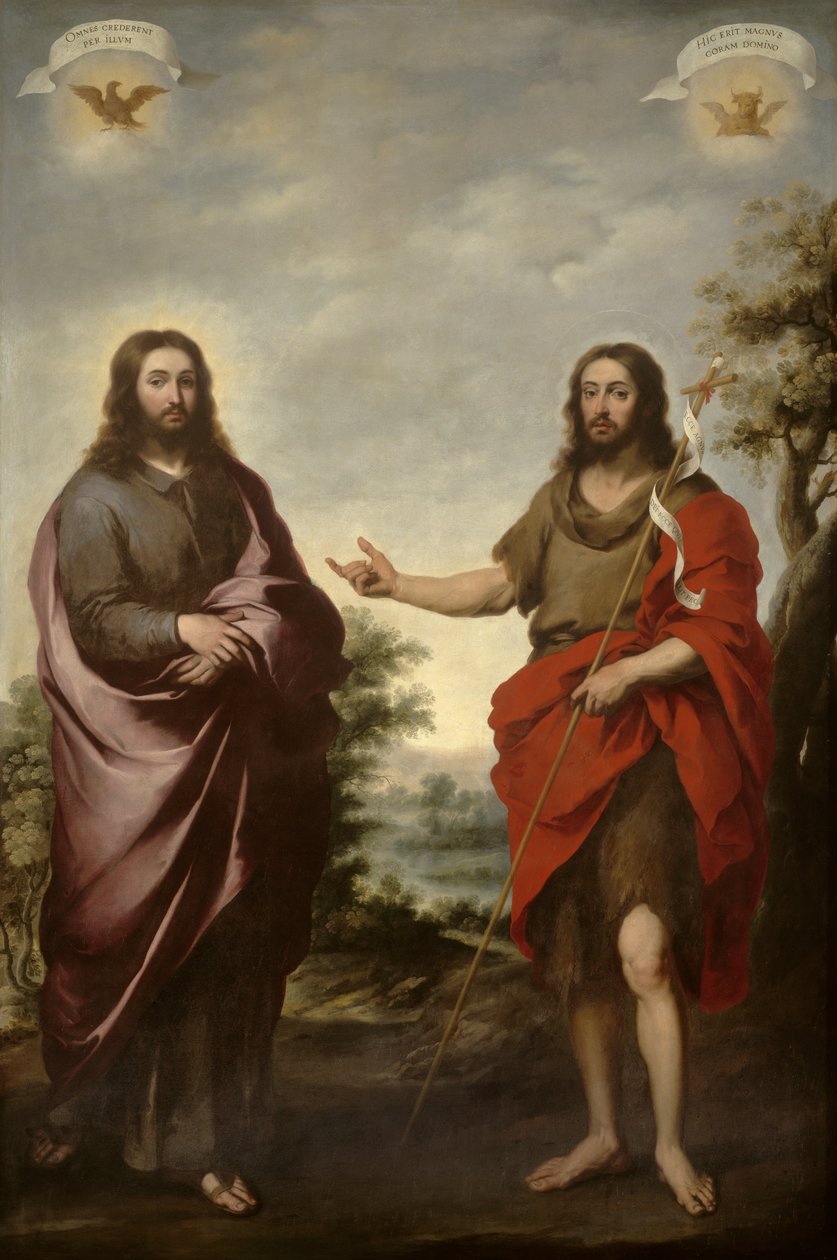 San Juan Bautista señalando a Cristo, c.1655 de Bartolomé Esteban Murillo