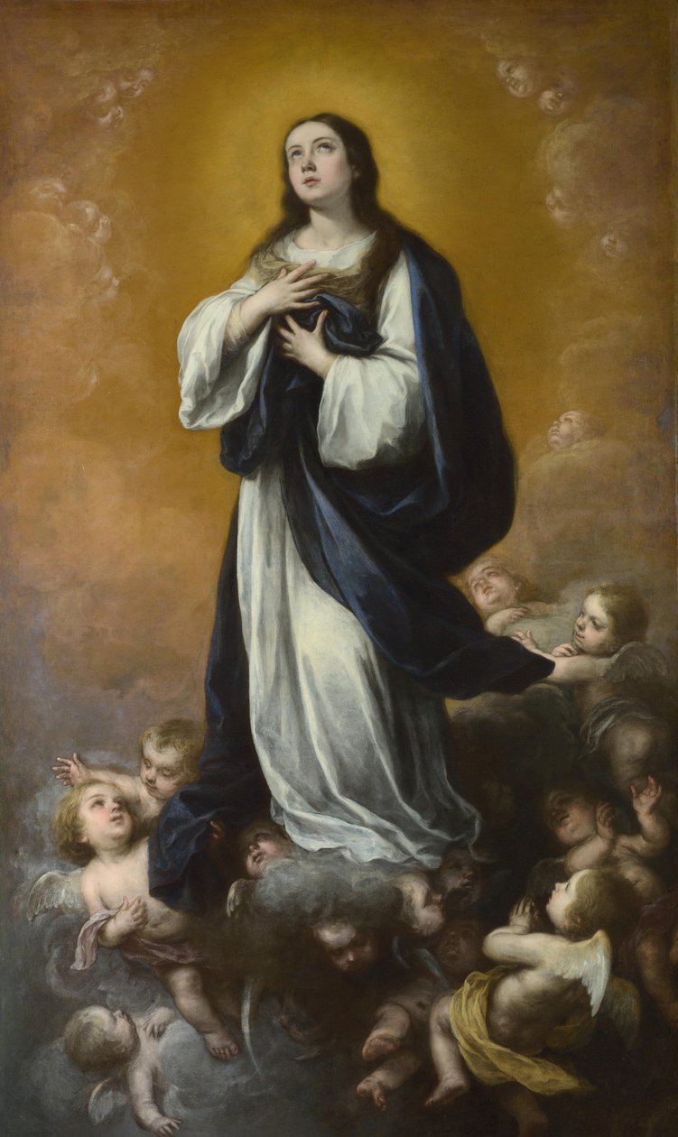 La Inmaculada Concepción de la Virgen, mediados del siglo XVII de Bartolomé Esteban Murillo