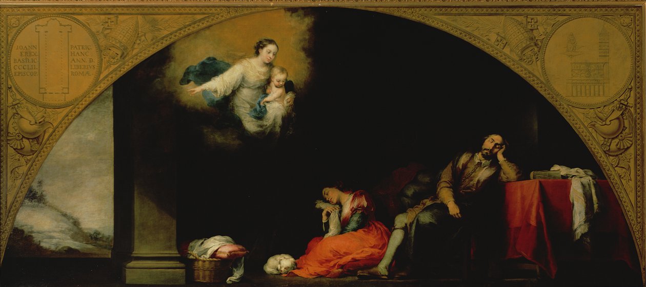 La historia de la fundación de Santa Maria Maggiore: El sueño del patricio de Bartolomé Esteban Murillo