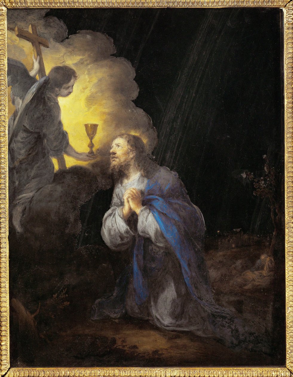Le Christ au jardin des oliviers - Cristo en el huerto de Getsemaní ... de Bartolome Esteban (school of) Murillo
