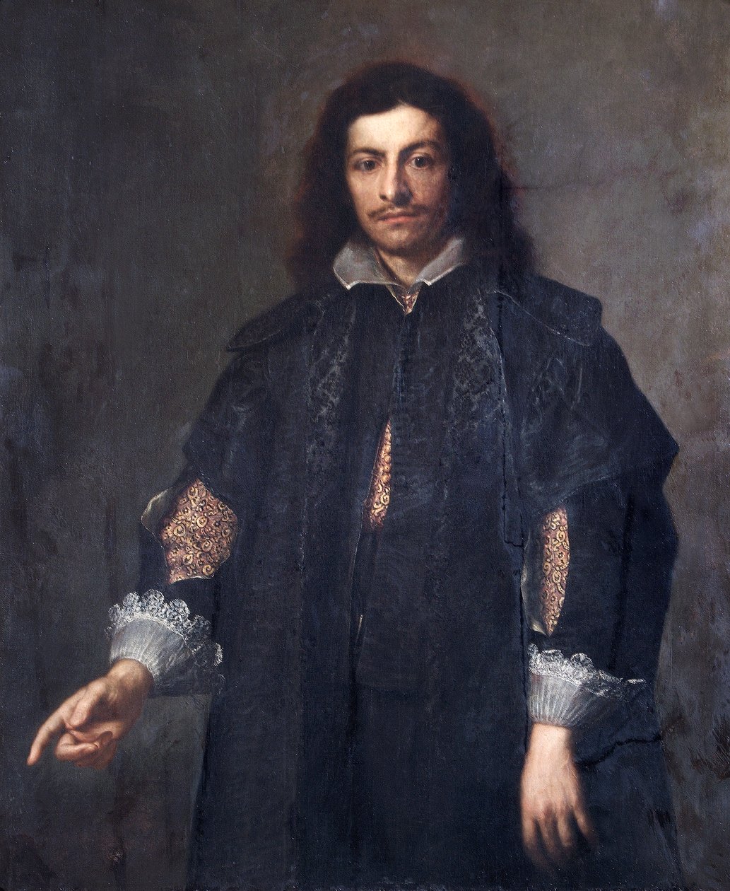 Un hombre desconocido, mediados de la década de 1650 (óleo sobre lienzo) de Bartolomé Esteban Murillo