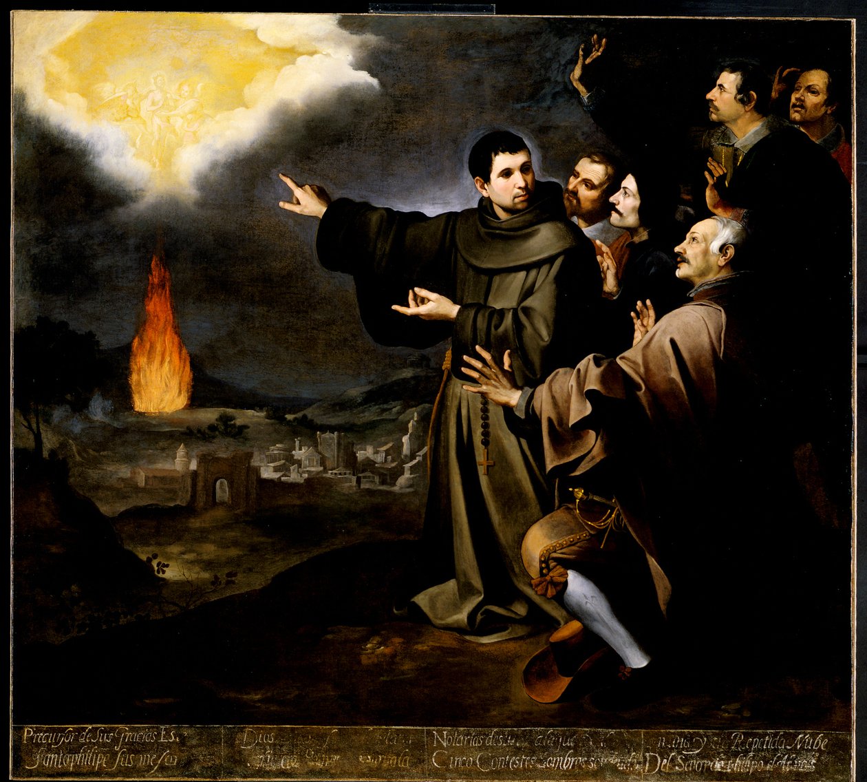 Visión de fray Julián de Alcalá de la ascensión del alma del rey Felipe II de España de Bartolomé Esteban Murillo