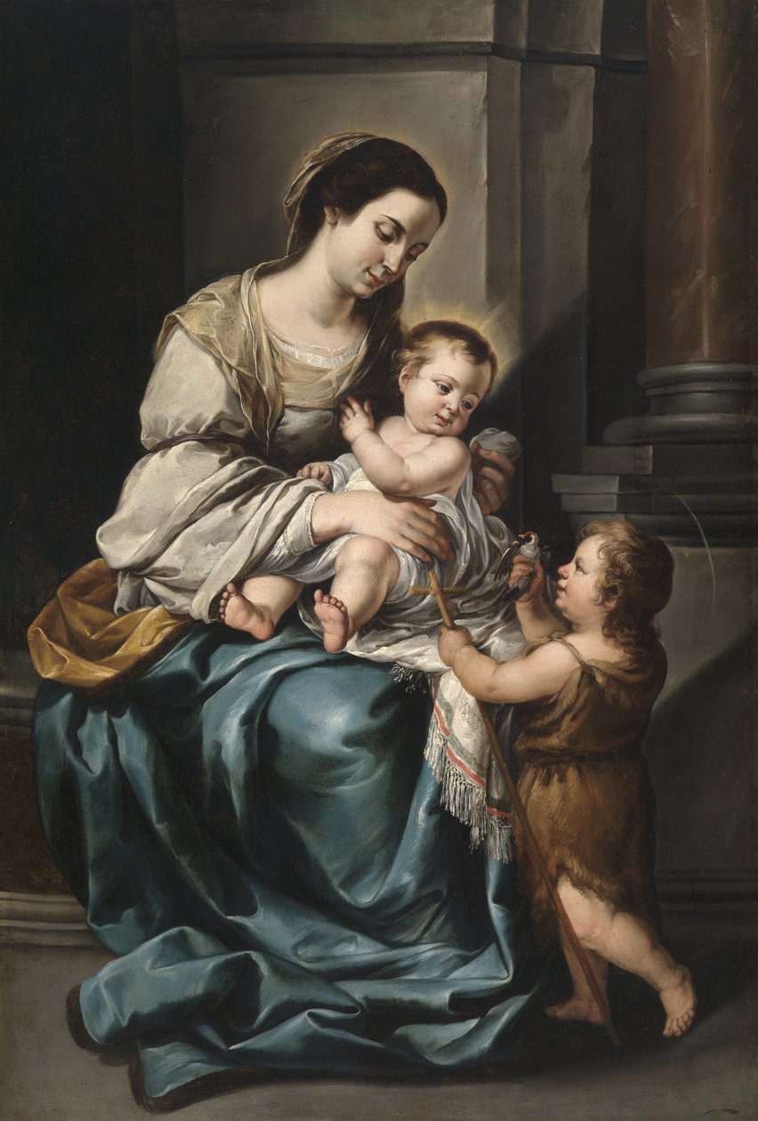 La Serrana o, Virgen con el Niño y San Juan niño (óleo sobre lienzo) de Bartolomé Esteban Murillo