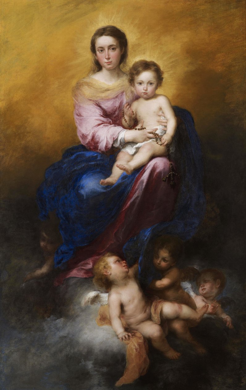 La Virgen del Rosario  de Bartolomé Esteban Murillo