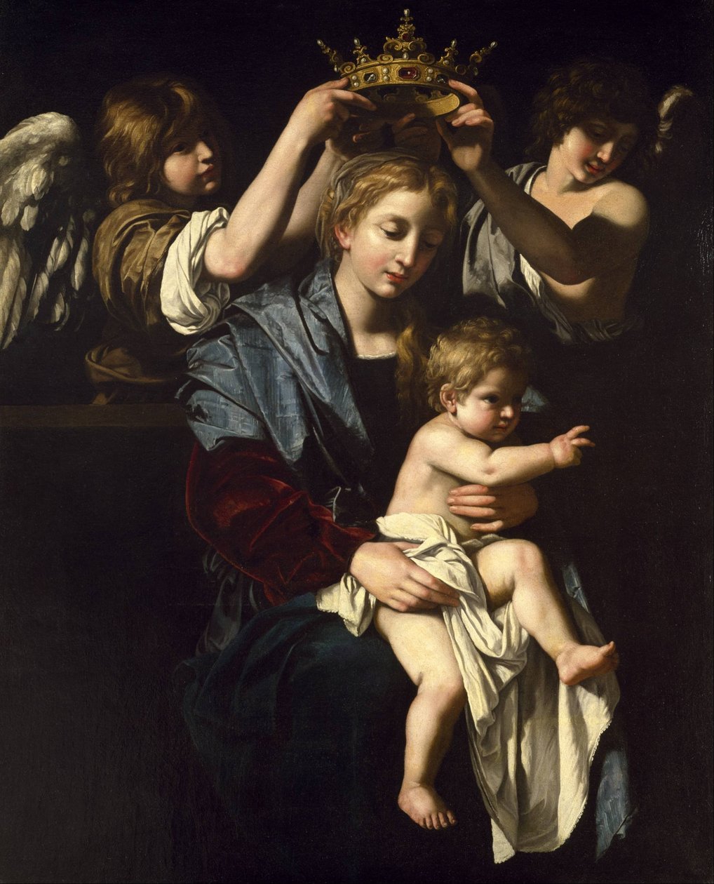 Virgen y Niño con ángeles de Bartolomeo Cavarozzi