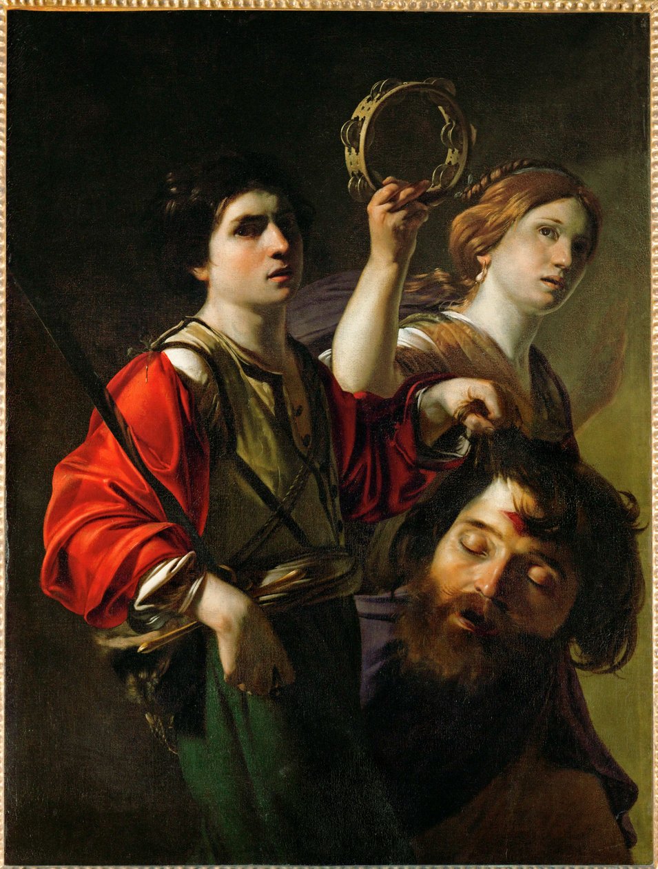 David triomphant - el triunfo de David ... de Bartolomeo (manner of) Manfredi