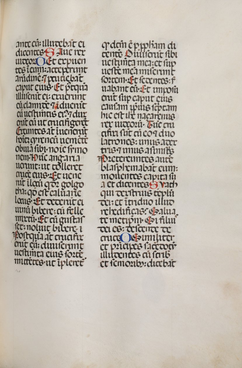 Misal: Fol. 121: contiene música para Hely Hely Lama, etc. dentro de la Pasión de San Mattion, 1469 de Bartolomeo Caporali