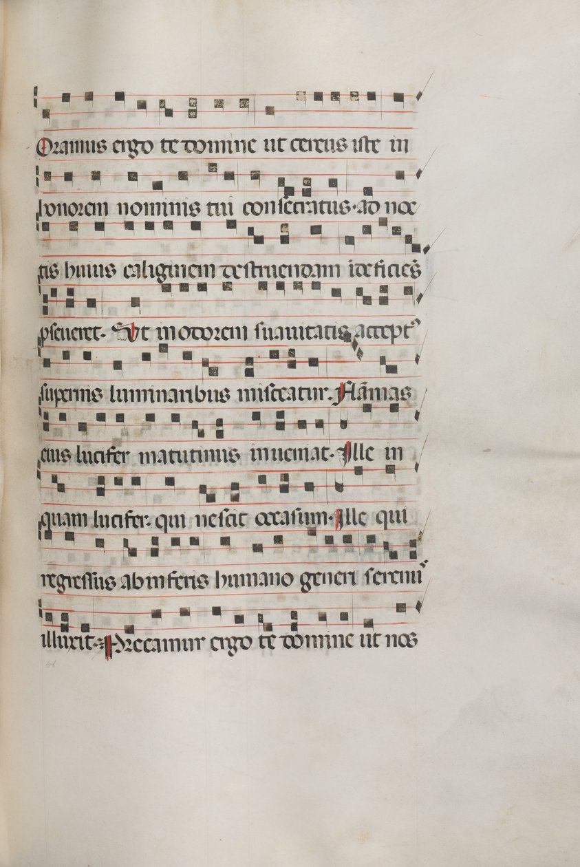 Misal: Fol. 157: Música para Exultet de Bartolomeo Caporali