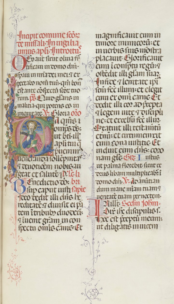Misal: Fol. 327: San Bartolomé, 1469 de Bartolomeo Caporali