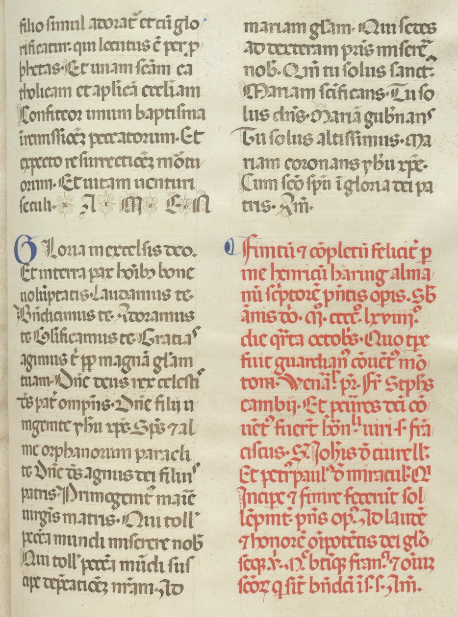 Misal: Folio 400: Colofón, 1469 de Bartolomeo Caporali