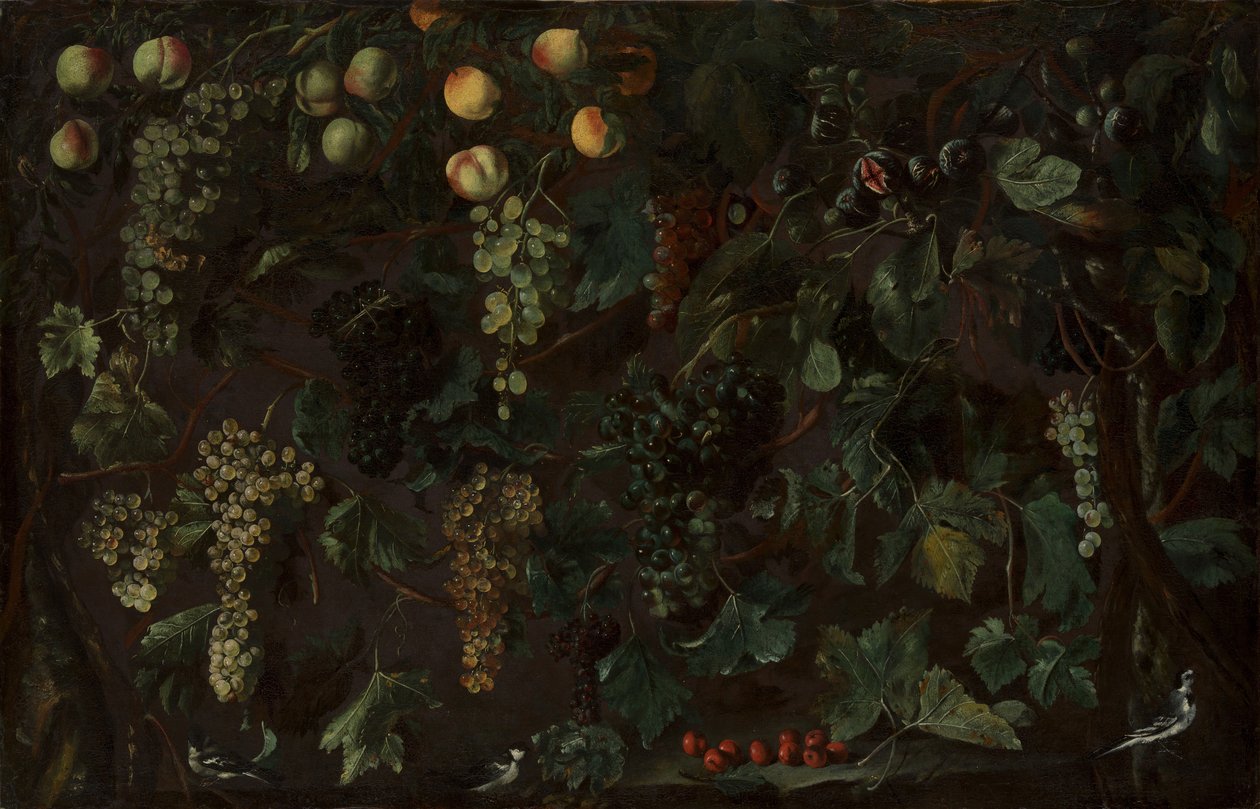 Vides y Frutas, con Tres Lavanderas, ca. 1615-18 de Bartolomeo Cavarozzi
