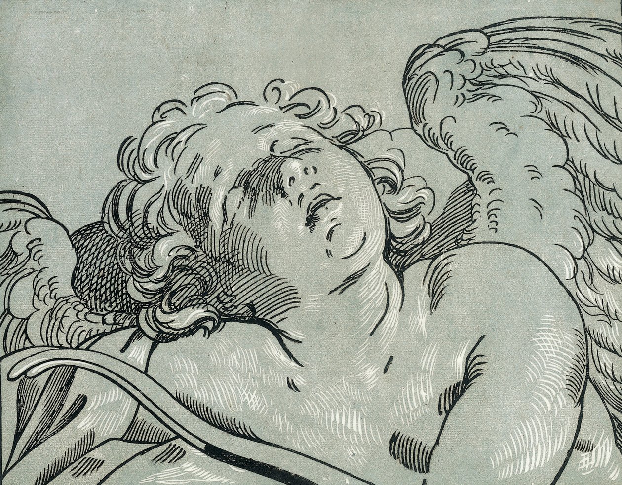 Un cupido durmiendo, 1630-45 de Bartolomeo Coriolano