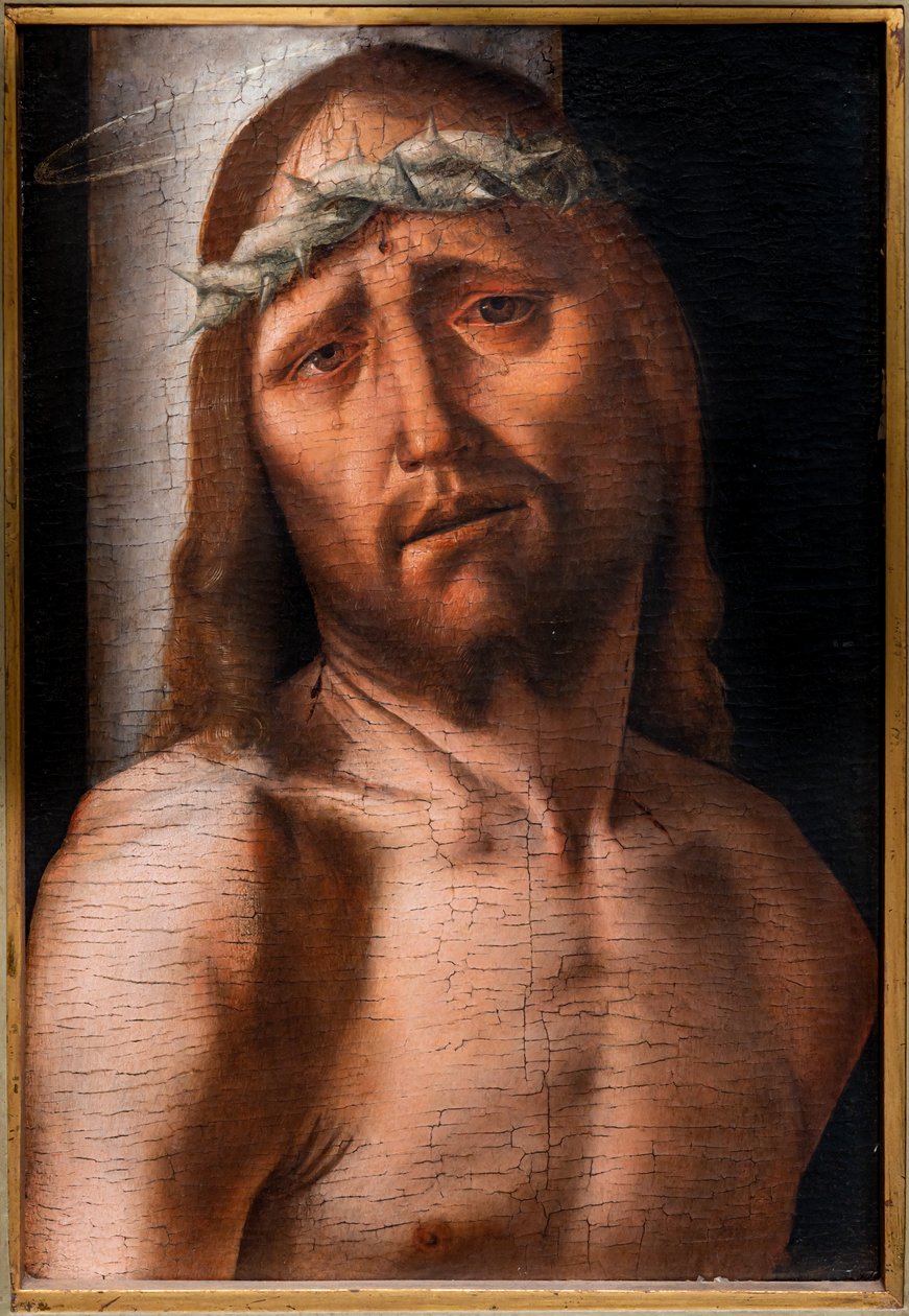 Cristo en la columna, segunda mitad del siglo XV (óleo sobre tabla) de Bartolomeo Montagna