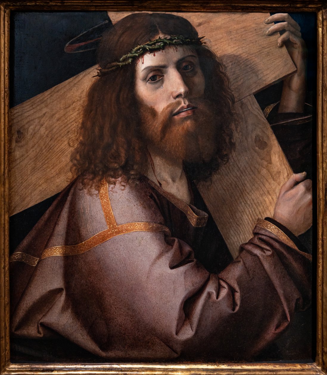 Cristo cargando la cruz, primera década del siglo XVI (óleo sobre tabla) de Bartolomeo Montagna