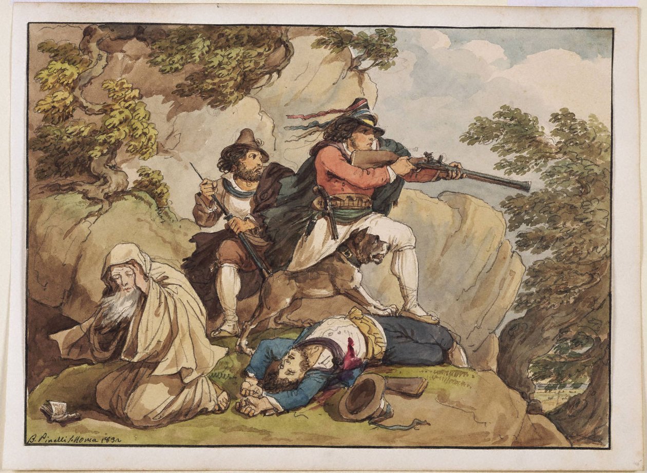 Bandidos sitiados de Bartolomeo Pinelli