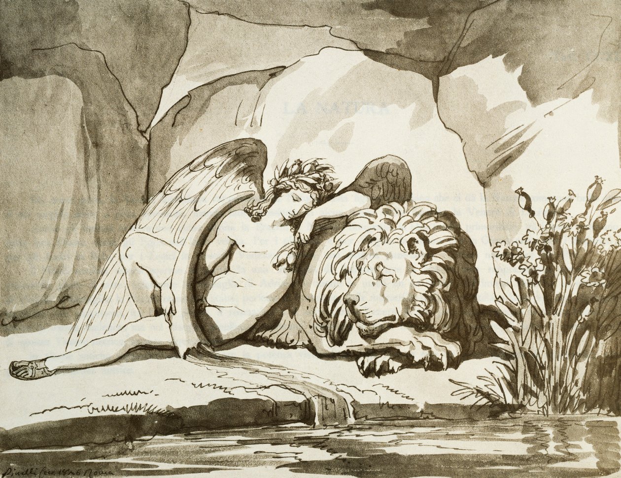 Hypnos (El Sueño) de Bartolomeo Pinelli