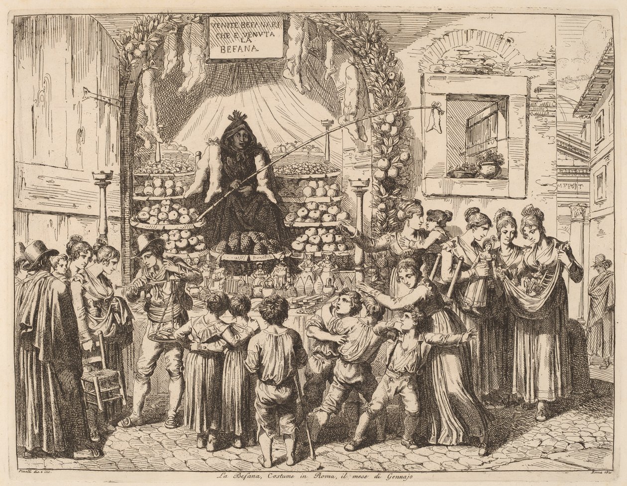 La Befana de Bartolomeo Pinelli