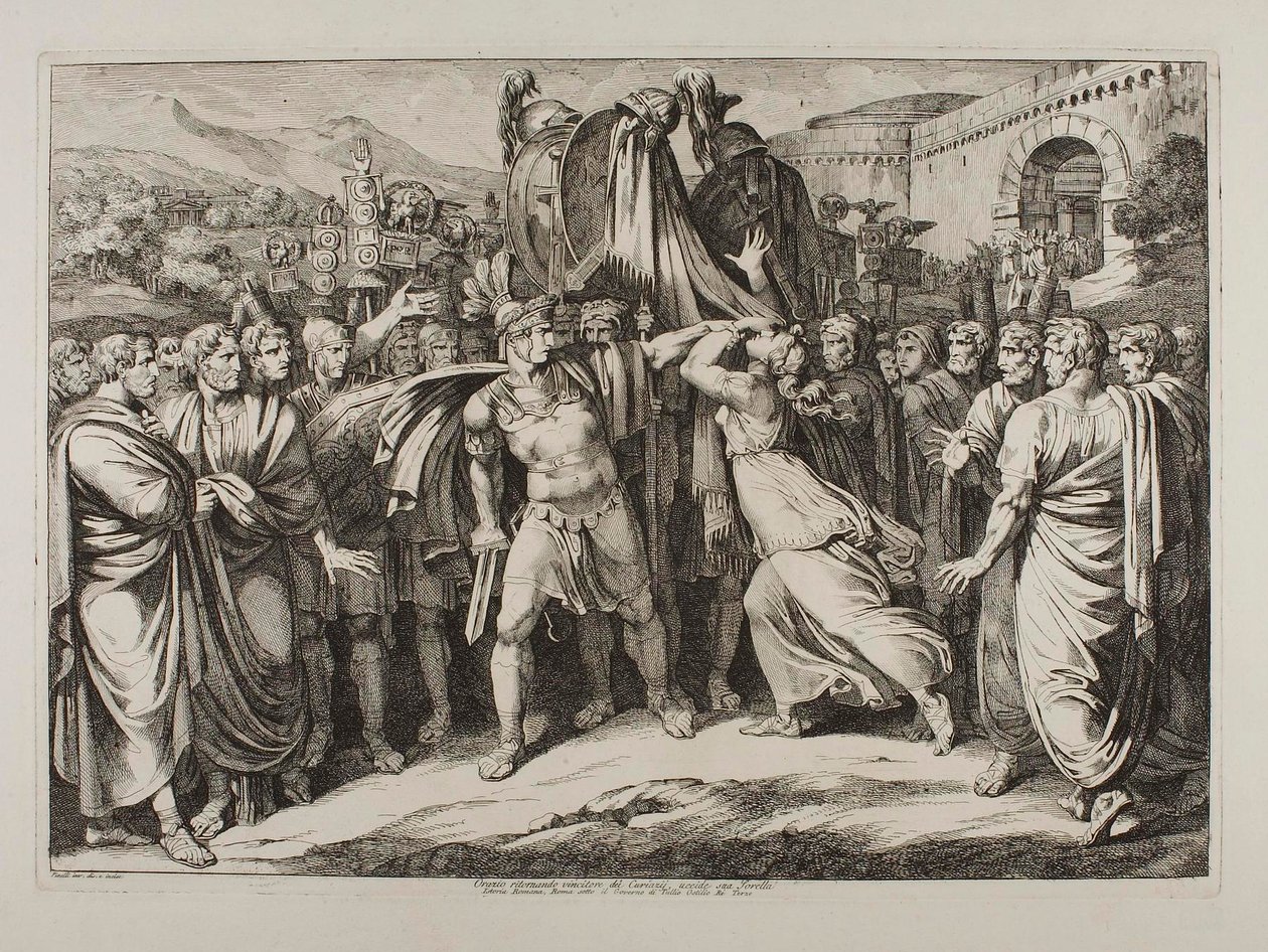 Marco Horacio mata a su hermana de Bartolomeo Pinelli