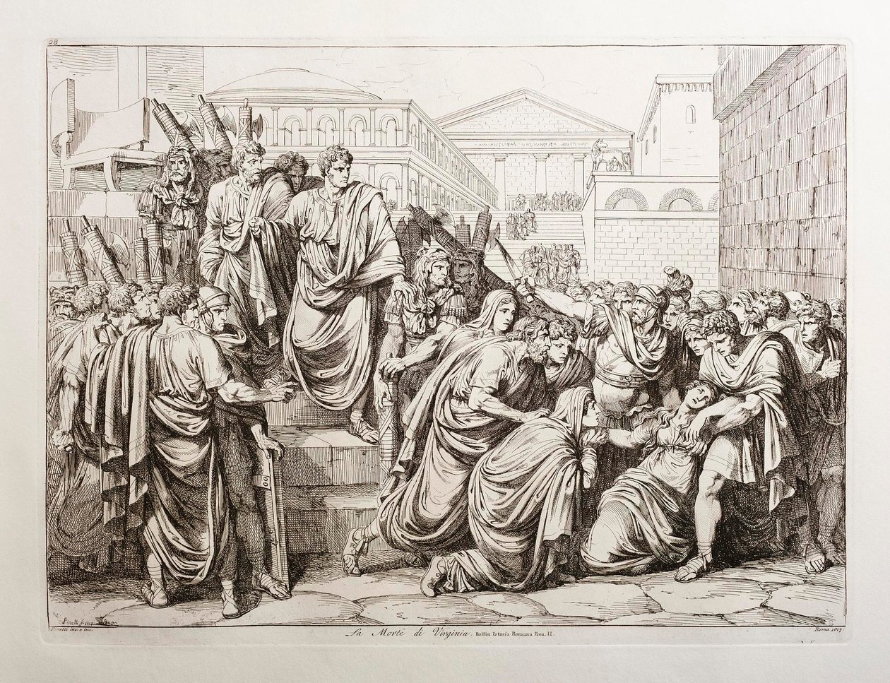 La muerte de Virginia de Bartolomeo Pinelli