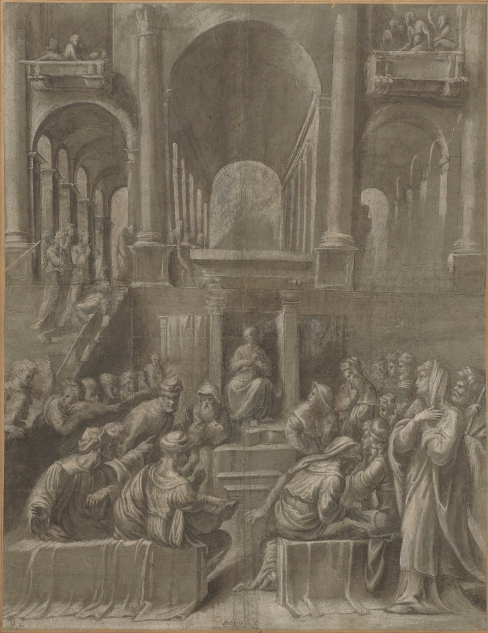 Cristo entre los Doctores de Bartolomeo Ramenghi