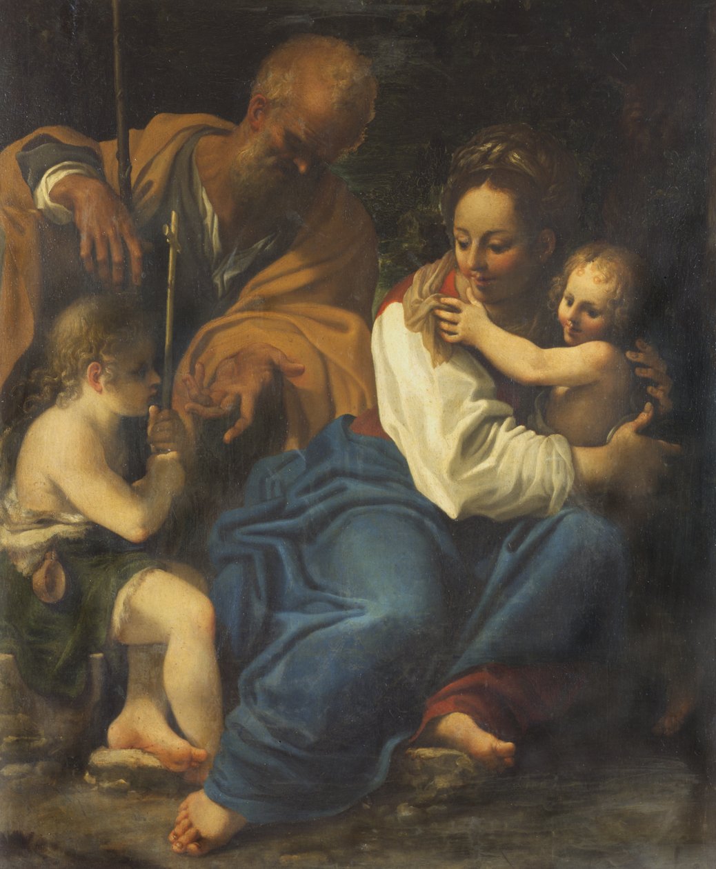 Sagrada Familia y San Juan de Bartolomeo Schedoni