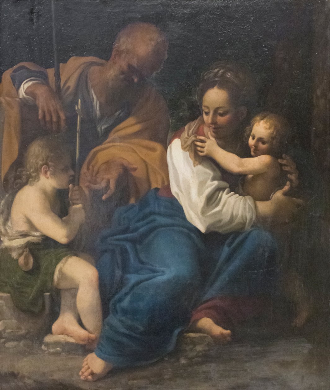 La Sagrada Familia y San Juan Bautista de Bartolomeo Schedoni