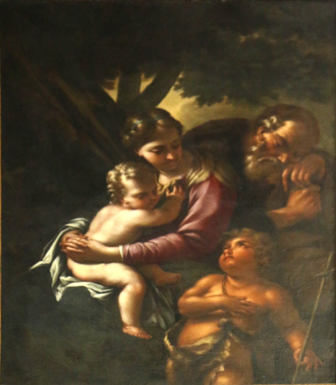 La Sagrada Familia y San Juan. de Bartolomeo Schedoni