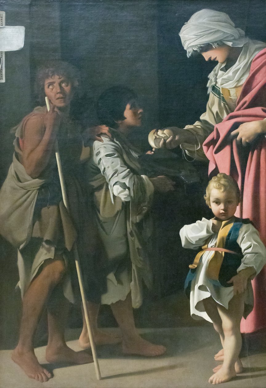 La Caridad de Santa Isabel de Hungría de Bartolomeo Schedoni