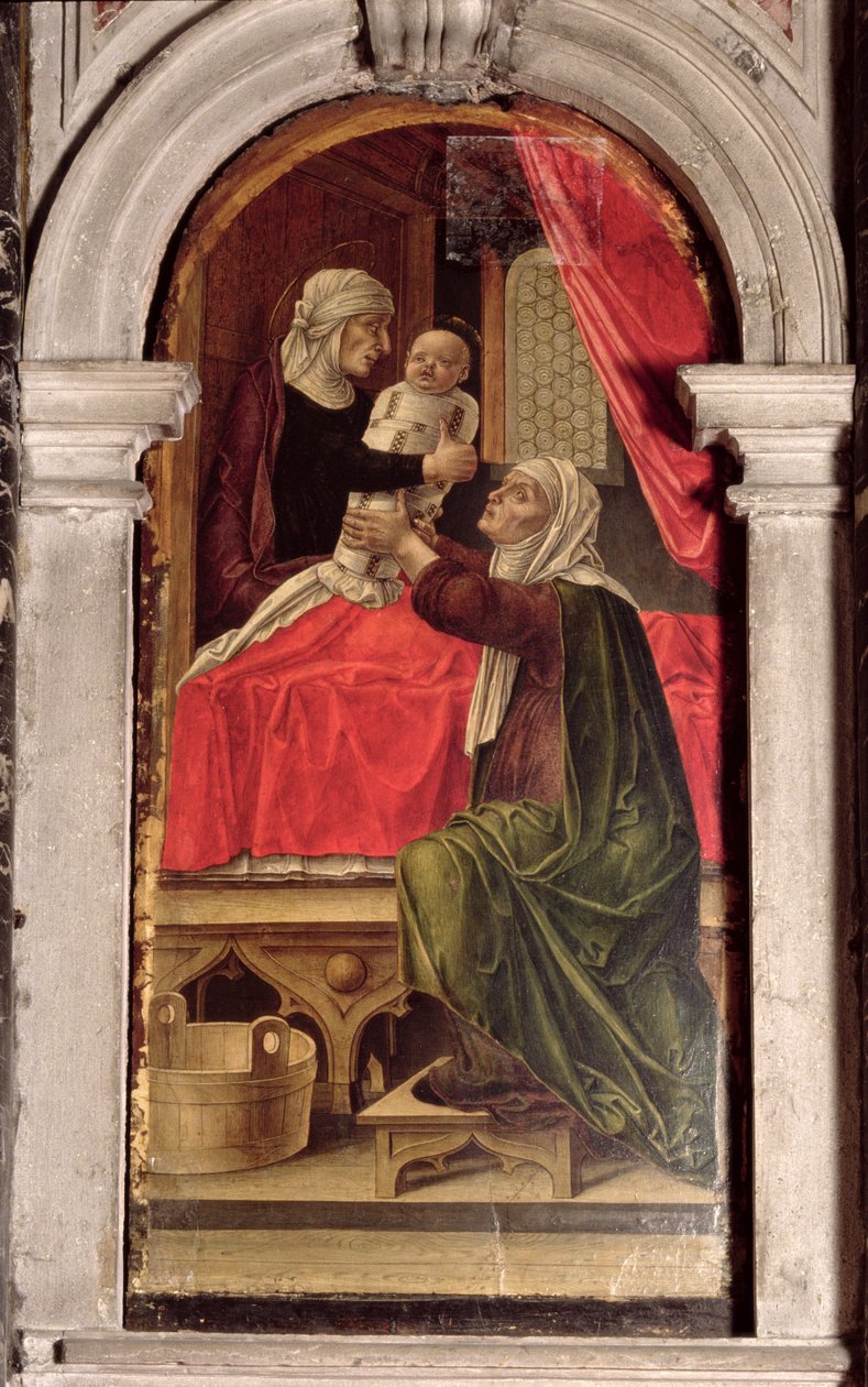 Tríptico de la Madonna de la Misericordia, 1473 de Bartolomeo Vivarini