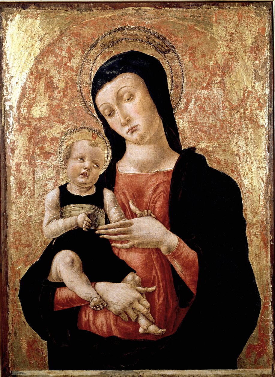 Virgen con niño Pintura de Bartolomeo Vivarini (ca. 1432-después de 1491) Siglo XV. Museo Correr de Venecia de Bartolomeo Vivarini