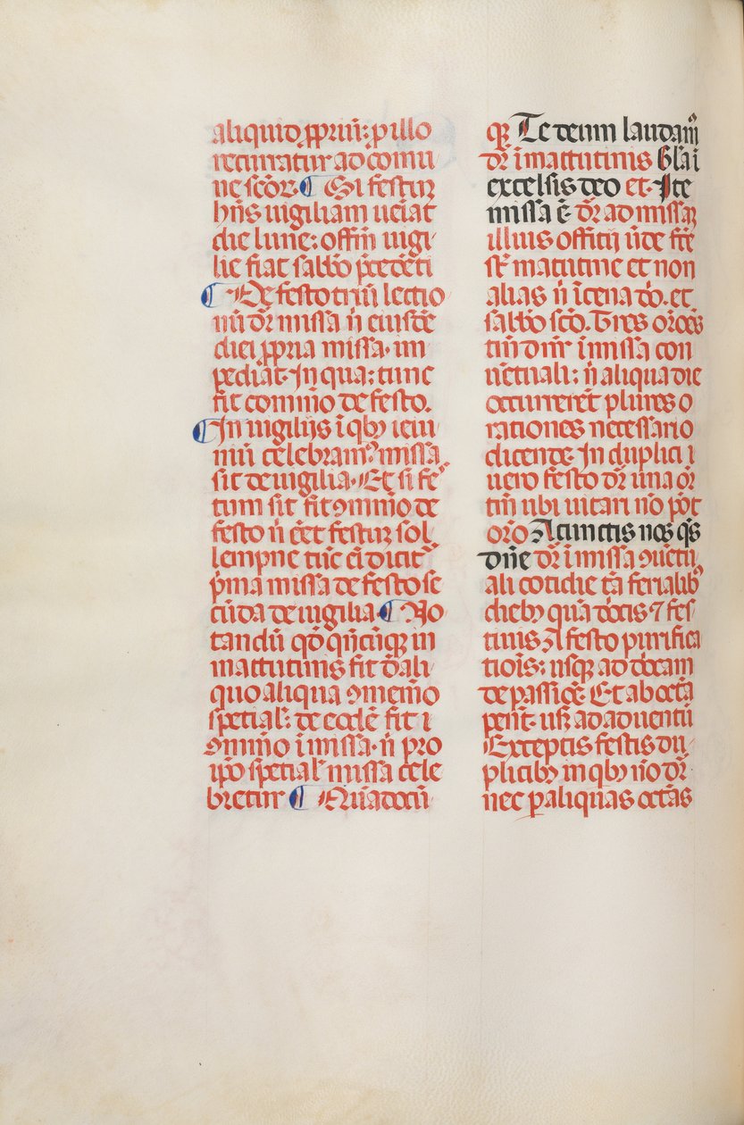 Misal: Fol. 173v: Música para Aleluya, etc. al comienzo de la Pascua, 1469 de Bartolommeo Caporali