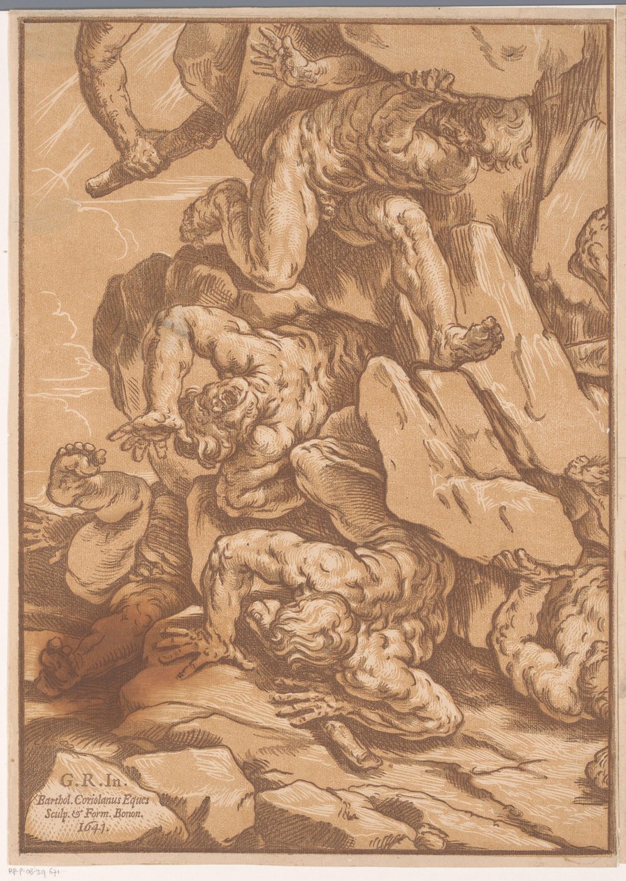 La caída de los gigantes (tercera parte) de Bartolommeo Coriolano