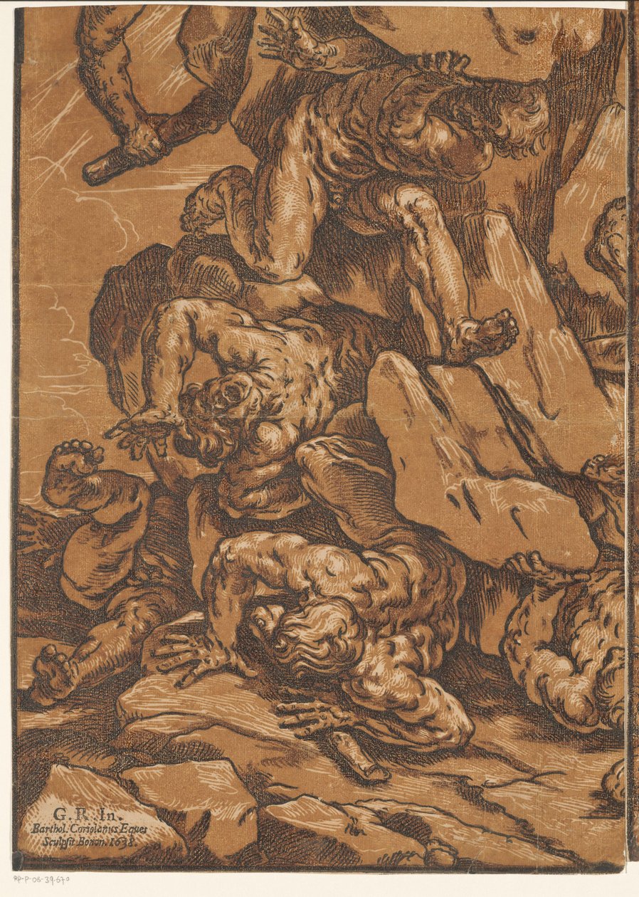 La caída de los gigantes (tercera parte) de Bartolommeo Coriolano