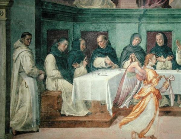 La Última Cena, del Refectorio de San Marco (detalle) de Bartolommeo Sogliani