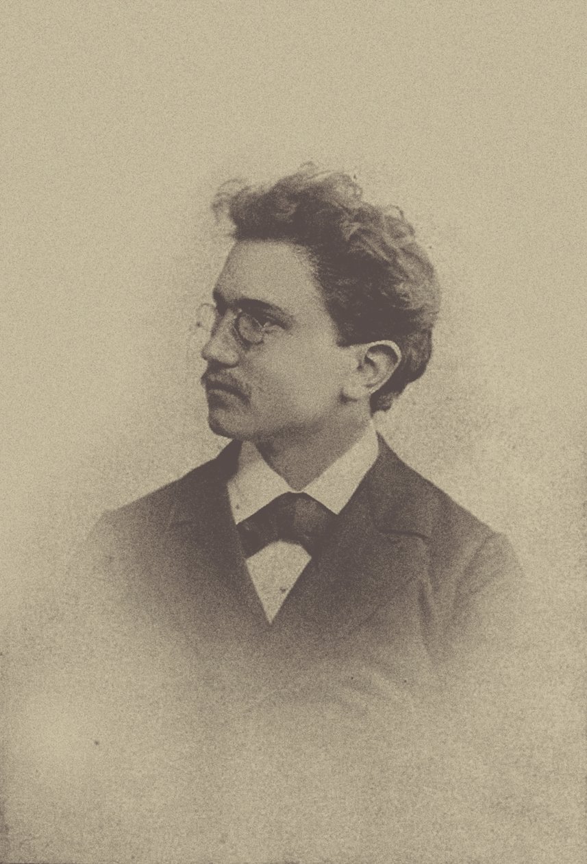 Retrato del compositor Hans Huber 1852-1921, 1898 de Basel . Photo studio Taescher and
