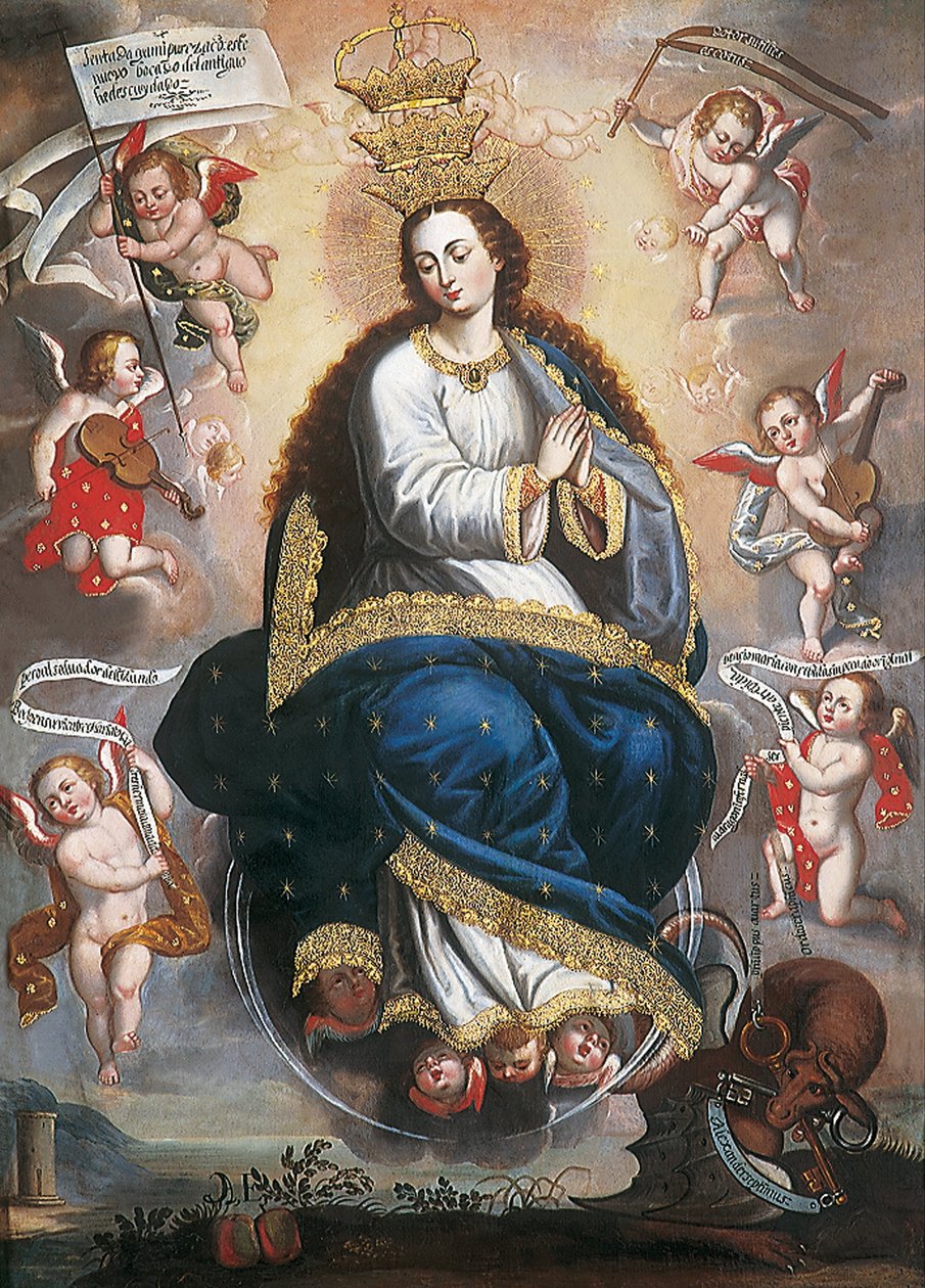 Virgen Inmaculada Victoriosa sobre la Serpiente de la Herejía de Basilio de Santa Cruz Pumacallao