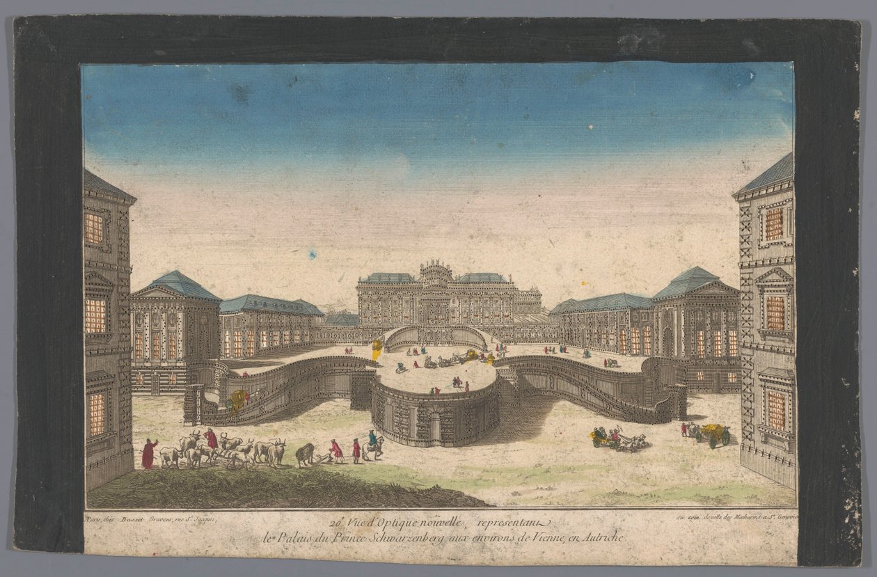 Vista del Palacio Schwarzenberg cerca de la ciudad de Viena
20º Vue d