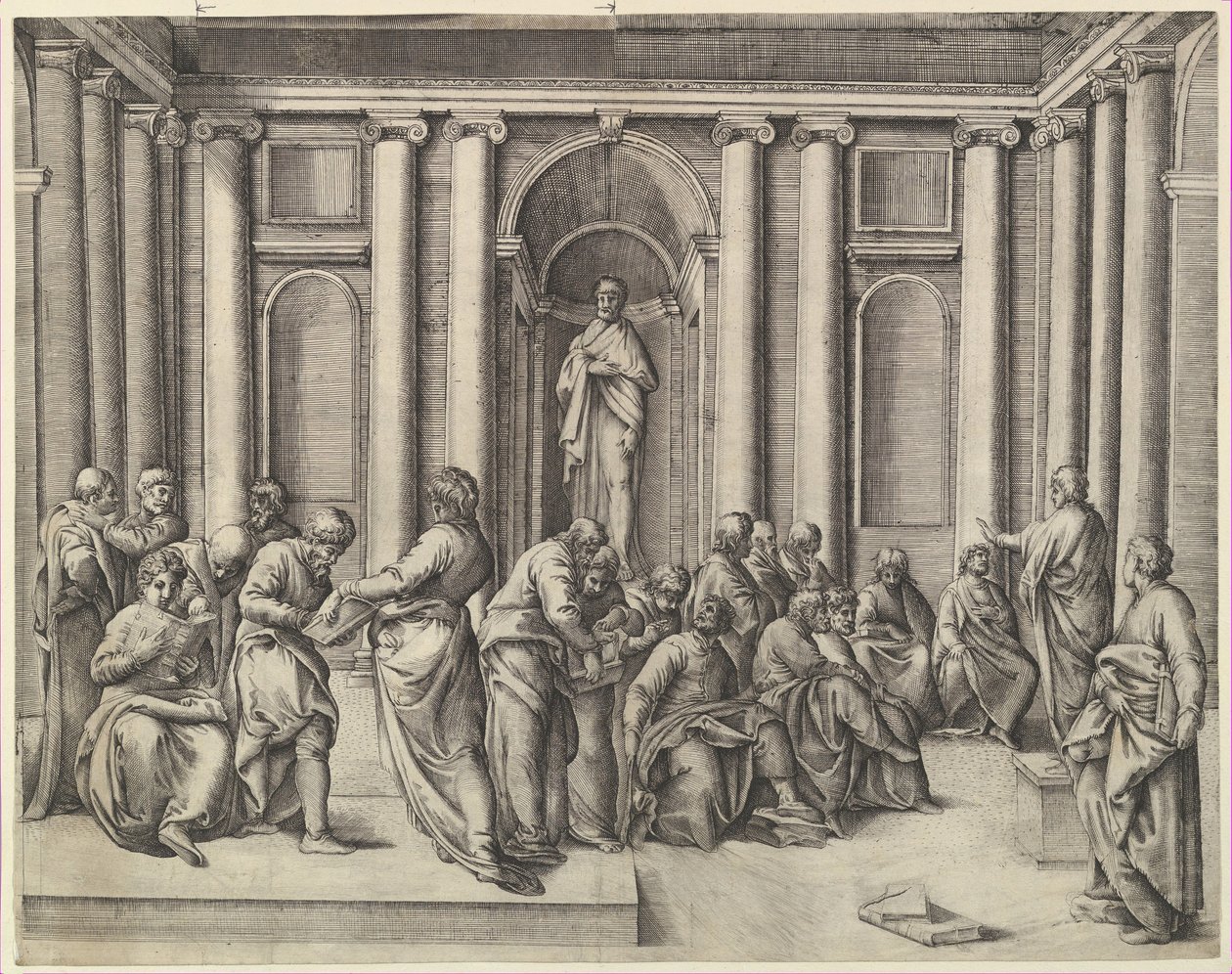 Cristo entre los doctores, ca. 1540-45 de Battista Franco Veneziano