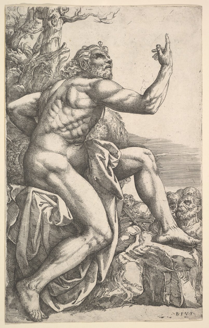 San Juan Bautista predicando en el desierto de Battista Franco Veneziano