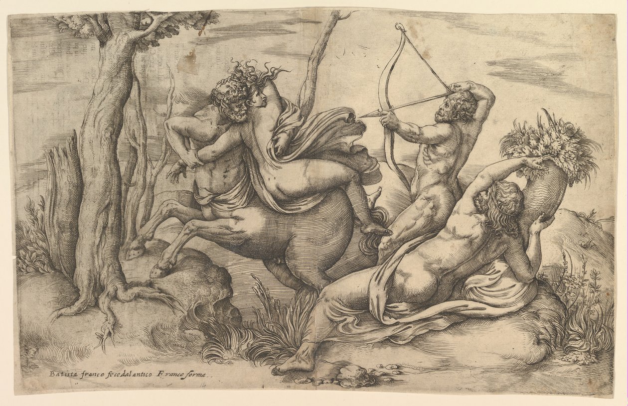El Rapto de Dejanira de Battista Franco Veneziano