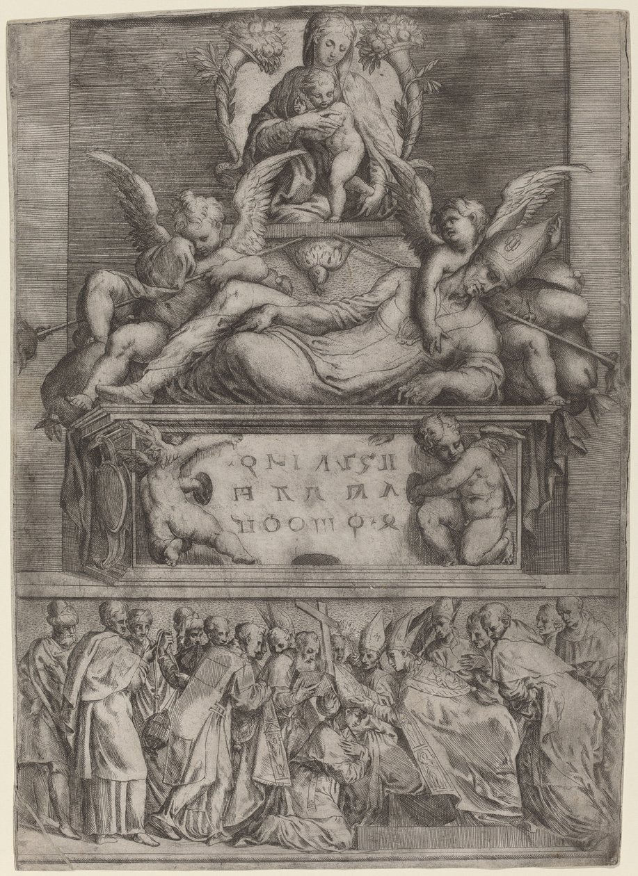 Tumba de un Obispo, 1540s de Battista del Moro