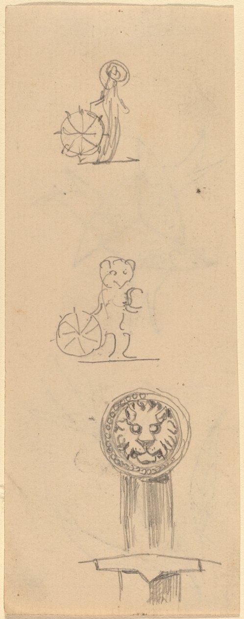 Hoja de Bocetos [recto] de Beatrice Godwin Whistler