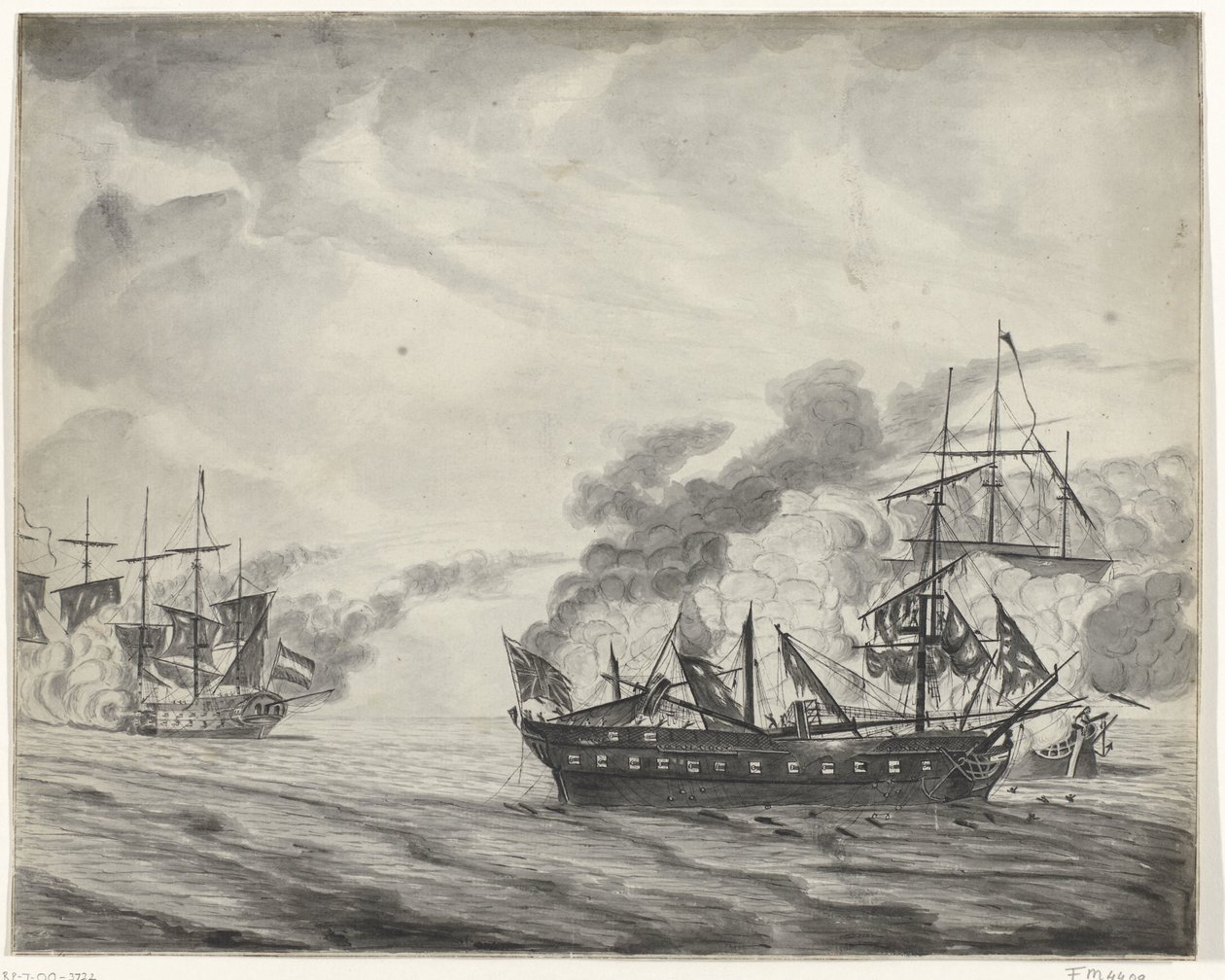 Batalla naval de Cádiz, 1781 de Beekman